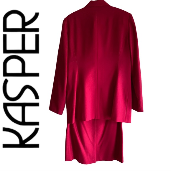 SET Kasper for ASL Fitted Jacket & Skirt Suit - Picture 3 of 13